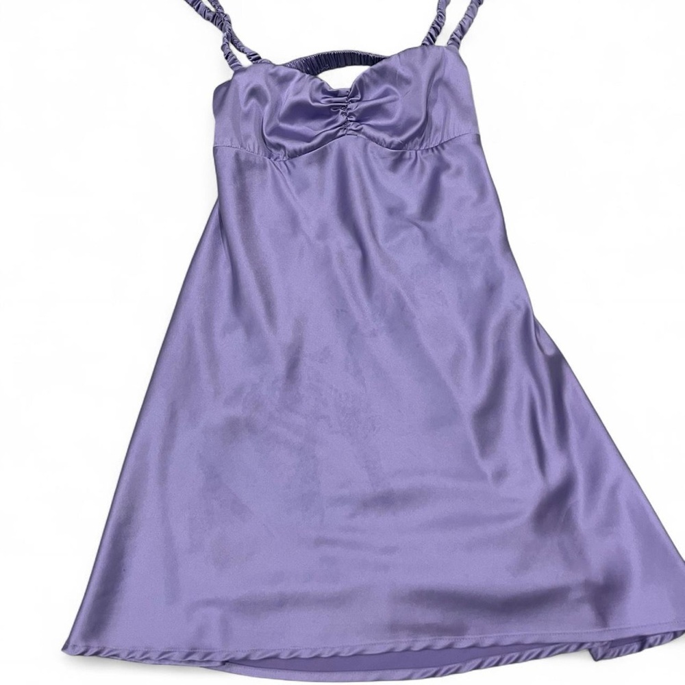 Lucy in the Sky Lavender Satin Chemise